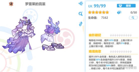 崩2「罗雷莱的霓裳」相关防具获取与配装思考