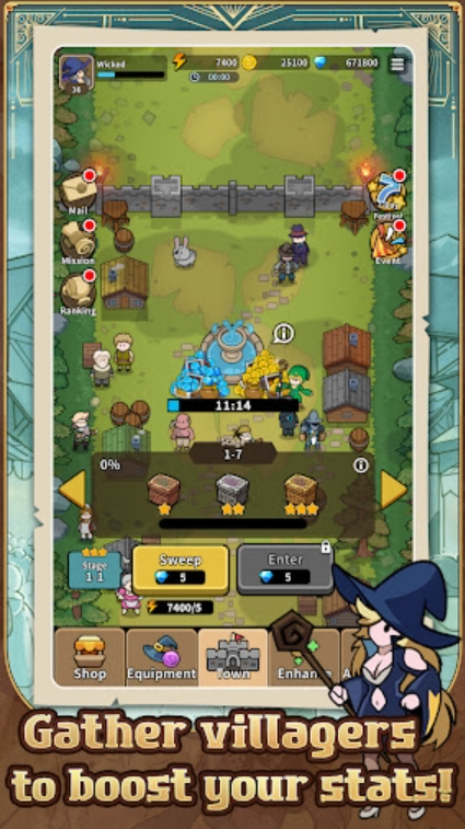 邪恶女巫塔防截图1