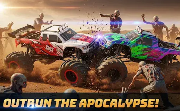 战斗赛车僵尸岛截图1
