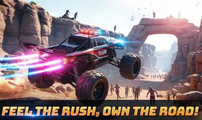 战斗赛车僵尸岛截图3