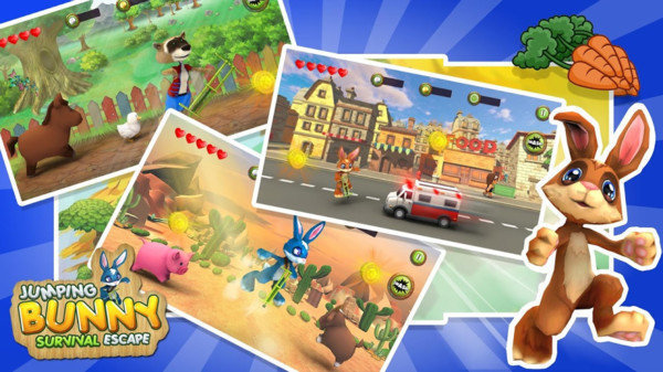 疯狂的兔子跑酷截图1