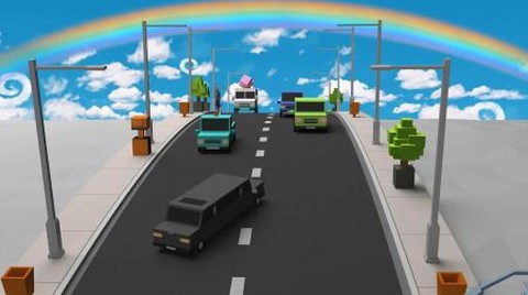 疯狂的汽车道路截图2