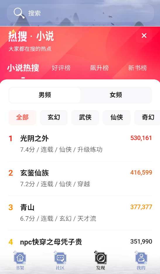 蘑菇小说截图3